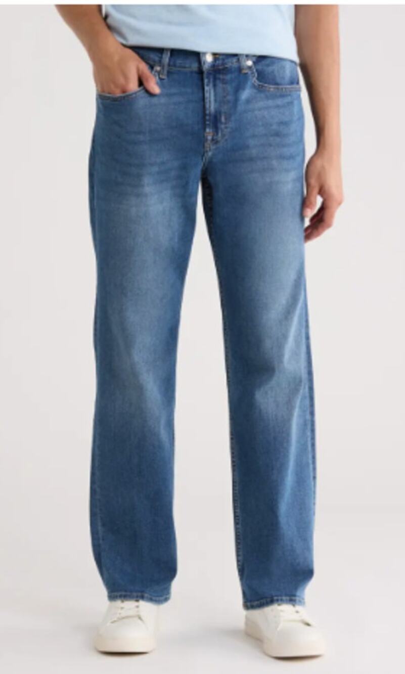 7 For All Mankind Austyn Jeans Mens 34x30 Blue Relaxed Straight Oceanside Wash